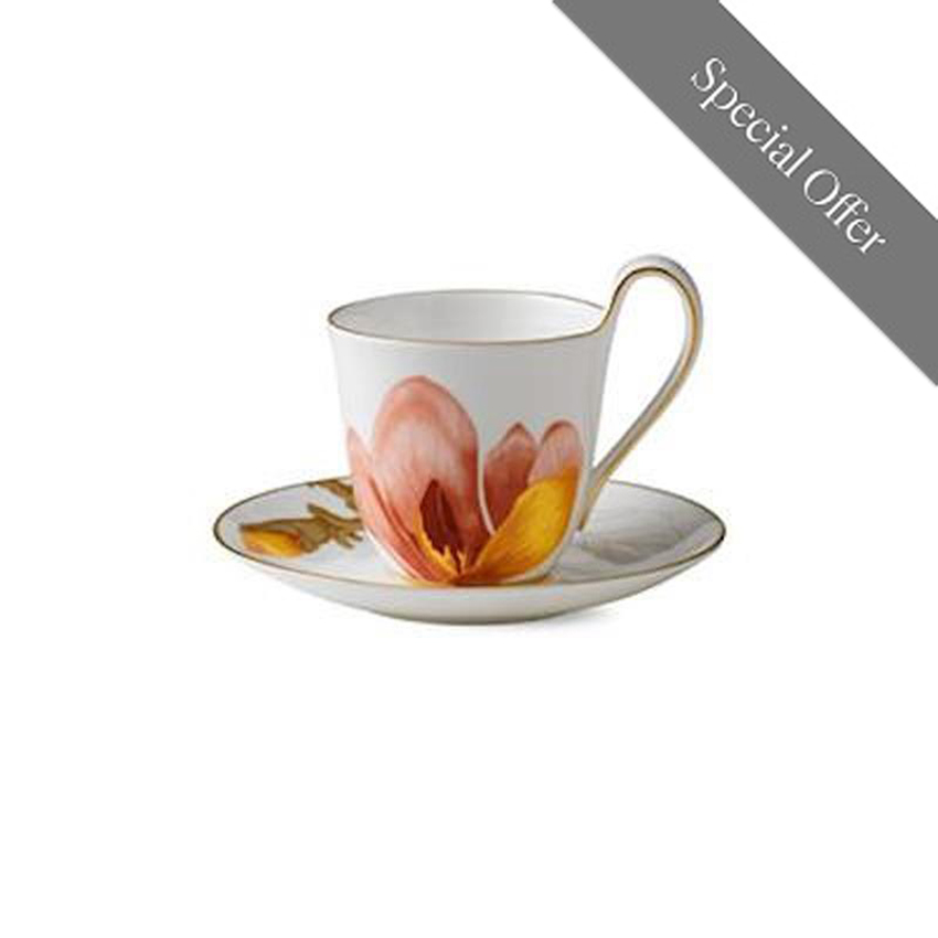 フローラ ハイハンドルカップ&ソーサー モクレン 270ml(フローラ)