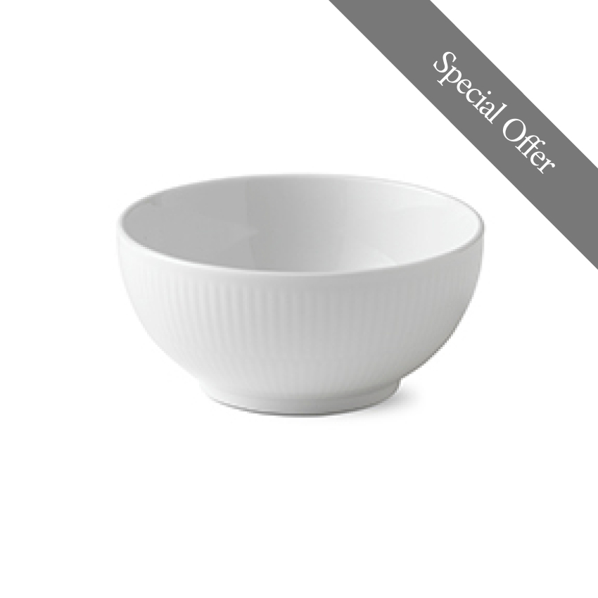 ホワイトフルーテッド ボウル 13cm(ボウル)