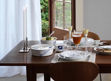 History Mix ブルーフルーテッド プレイン × ブルーフルーテッド メガ