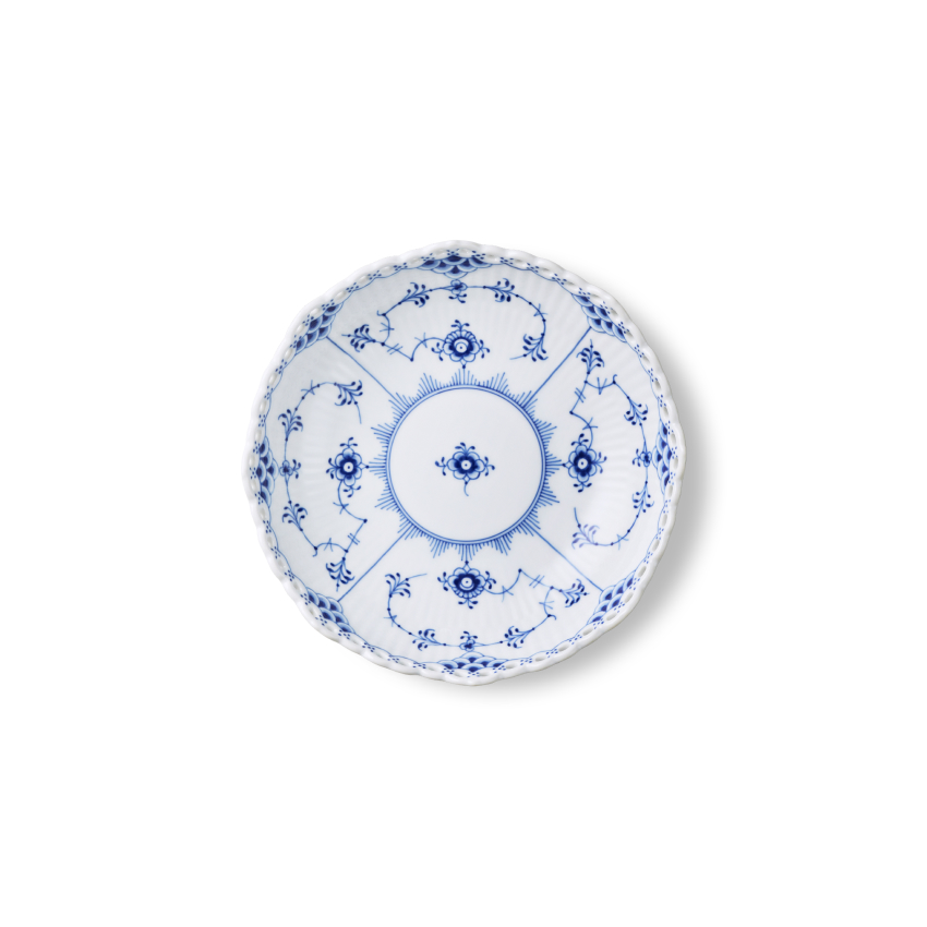 ブルーフルーテッド フルレース プレート 25cm|ロイヤル