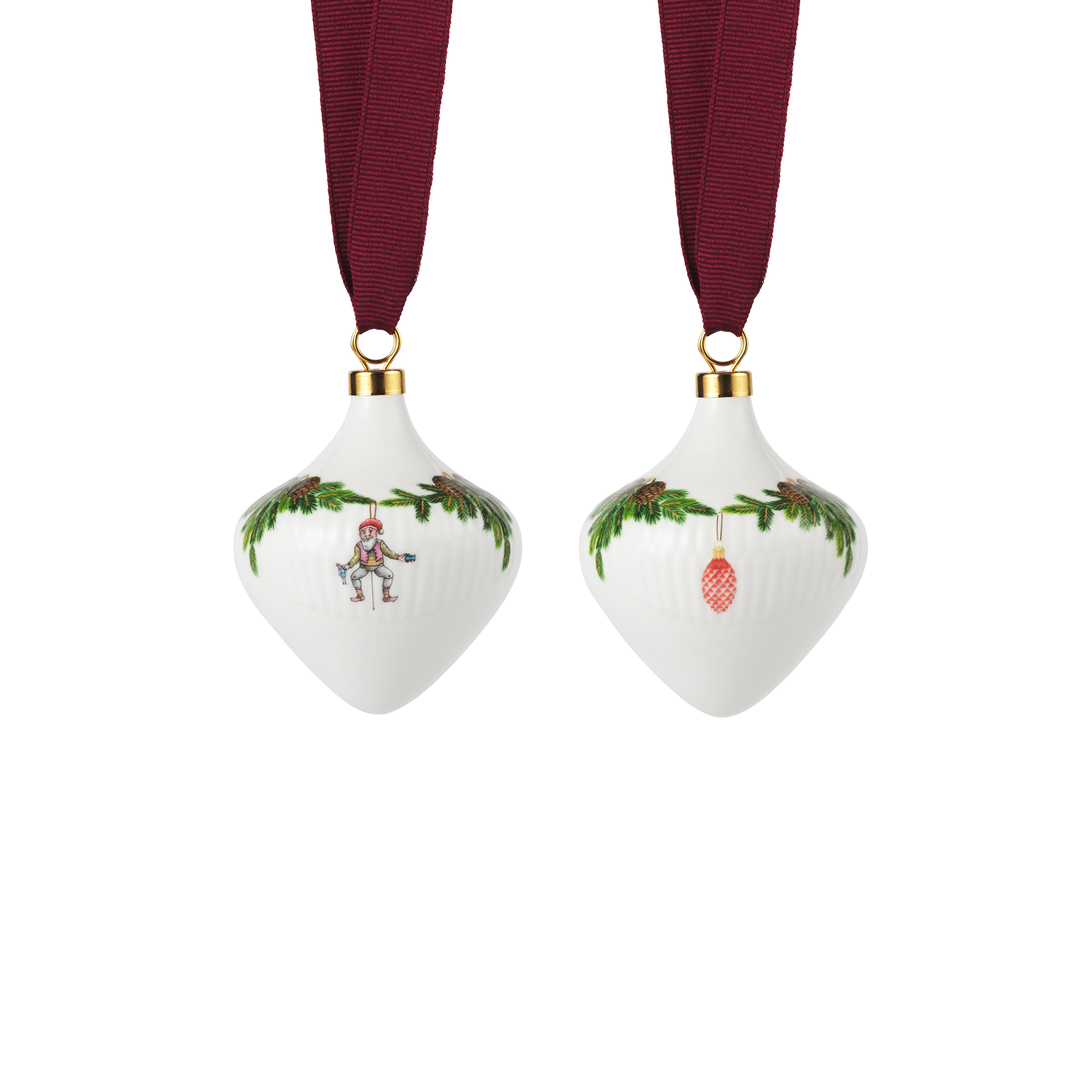 スターフルーテッド クリスマス オーナメント 2025 2個セット(クリスマスアイテム)