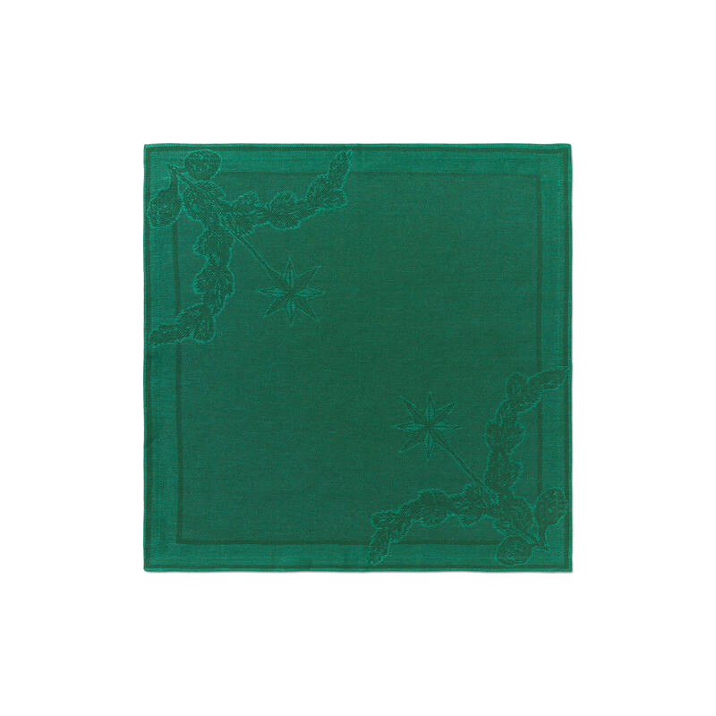 スターフルーテッド クリスマス ナプキン グリーン 2枚セット(新作特集)