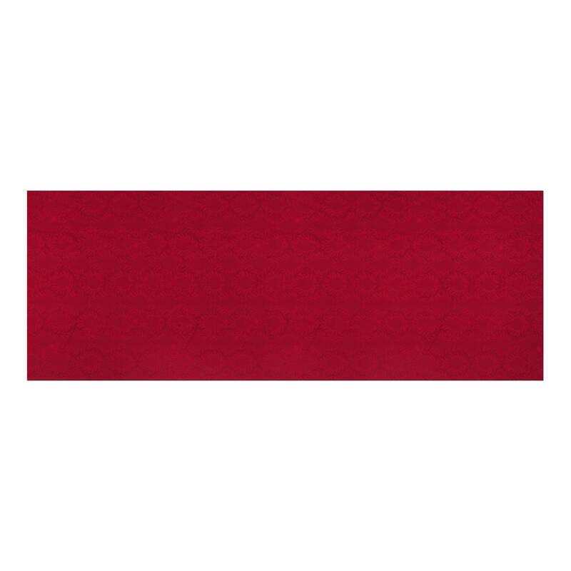 スターフルーテッド クリスマス テーブルクロス レッド