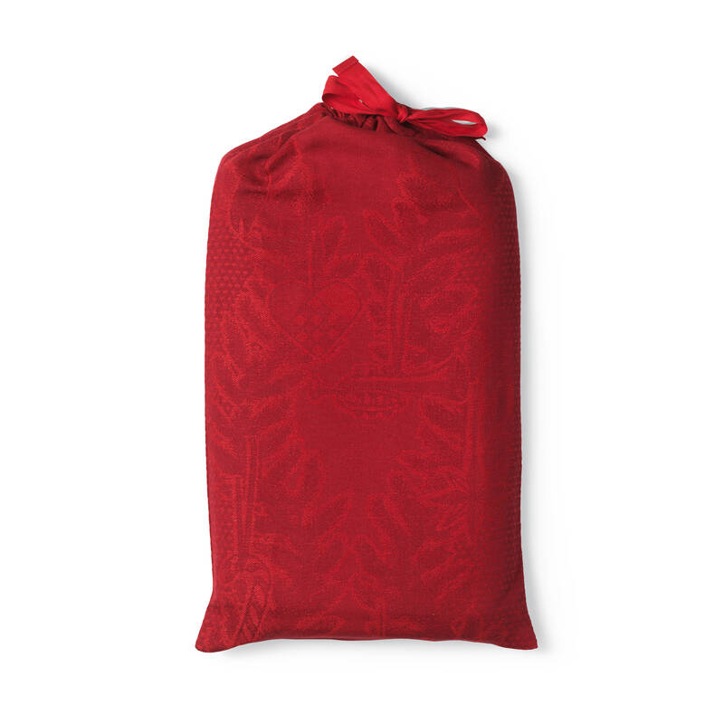 スターフルーテッド クリスマス テーブルクロス レッド