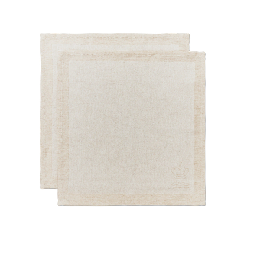 ウェーブ ナプキン ホワイト 2枚セット(ロイヤル コペンハーゲン)