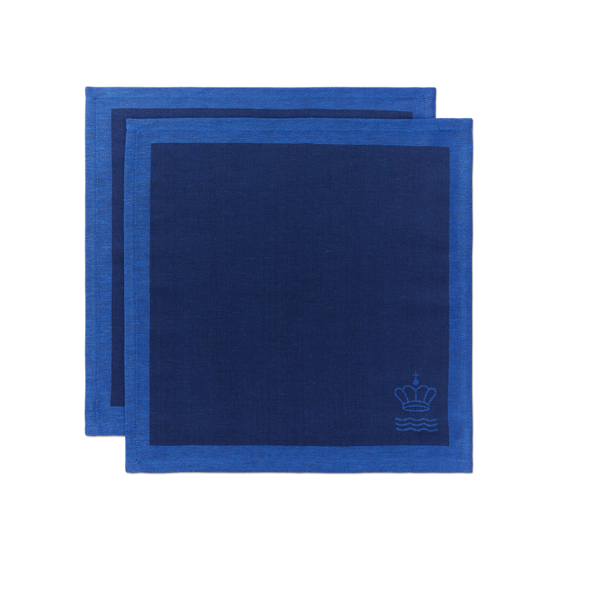 ウェーブ ナプキン ブルー 2枚セット(新作特集)