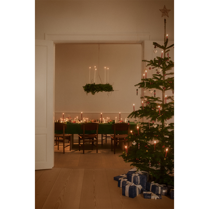 スターフルーテッド クリスマス オーナメント 2025 2個セット