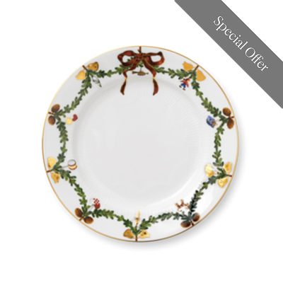 スターフルーテッド クリスマス プレート 21cm(スペシャル オファー)