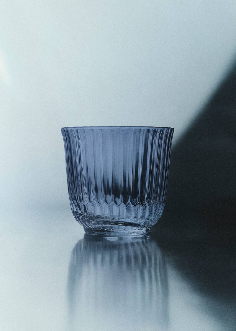 ウェーブ グラス ウォーター ブルー ペア(グラス)