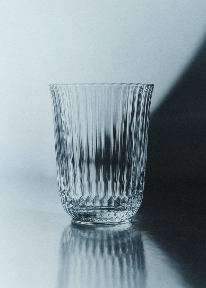 ウェーブ グラス ハイボール クリア ペア