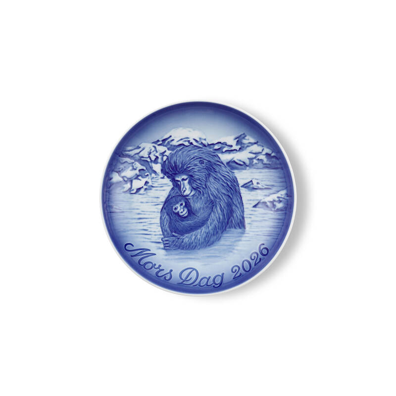 ブルーコレクタブル ビング オー グレンダール マザーズデープレート Japanese Snow Monkeys (雪のニホンザル)(ビング オー グレンダール)