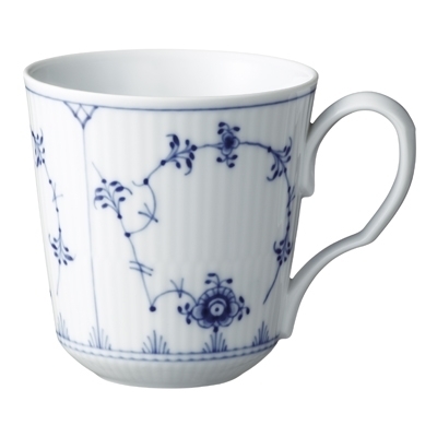 ブルーフルーテッド プレイン マグ S ペア 280ml