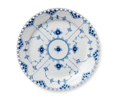 アウトレット福袋 ブルーフルーテッド 25cm|ロイヤル プレート フルレース 食器