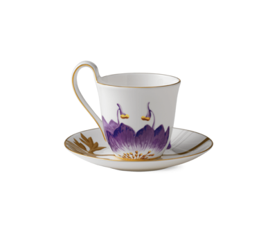 フローラ ハイハンドル カップ＆ソーサー パンジー